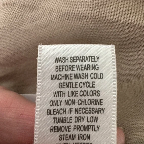 Garnet Hill Cropped Wide-Leg Linen Pants Small Sand Beige NWT Coastal Minimalist - Picture 10 of 10